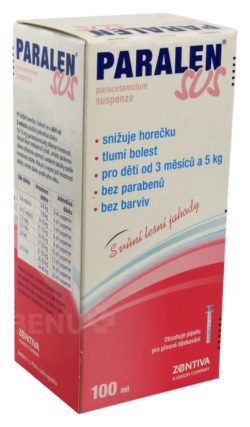 Paralen - PARALEN SUS 24MG/ML perorální SUS 100ML