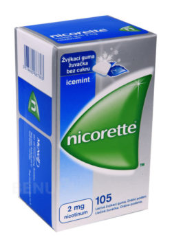 Nicorette - NICORETTE ICEMINT GUM 2MG léčivé žvýkací gumy 105