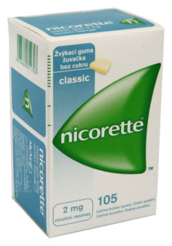 Nicorette - NICORETTE CLASSIC GUM 2MG léčivé žvýkací gumy 105