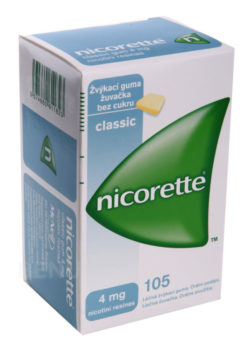 Nicorette - NICORETTE CLASSIC GUM 4MG léčivé žvýkací gumy 105