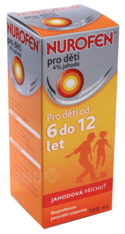 Nurofen - NUROFEN PRO DĚTI 4% JAHODA 40MG/ML perorální SUS 100ML