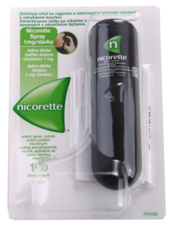 Nicorette - NICORETTE SPRAY 1MG/DÁV orální podání SPR SOL 1X13