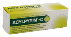 Acylpyrin - ACYLPYRIN + C 320MG/200MG šumivá tableta 12