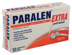 Paralen - PARALEN EXTRA PROTI BOLESTI 500MG/65MG potahované tablety 12