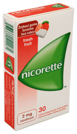 Nicorette - NICORETTE FRESHFRUIT GUM 2MG léčivé žvýkací gumy 30