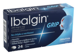 Ibalgin - IBALGIN GRIP 200MG/5MG potahované tablety 24