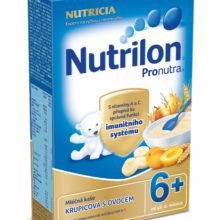 Nutrilon Pronutra kaše mléčná krupicová s ovocem 225g 6M