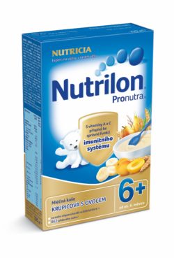 Nutrilon Pronutra kaše mléčná krupicová s ovocem 225g 6M