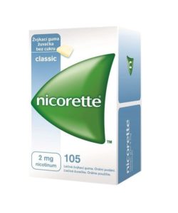 Nicorette Classic Gum 2 mg léčivá žvýkací guma 105 žvýkaček