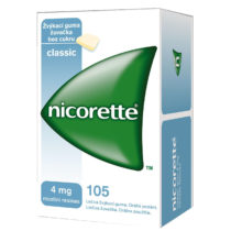 Nicorette Classic Gum 4 mg léčivá žvýkací guma 105 žvýkaček