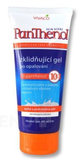 Vivaco - PANTHENOL 10% zklidňující gel po opalování 200ml