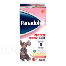 Panadol - PANADOL PRO DĚTI 24 MG/ML JAHODA 24MG/ML perorální SUS 100ML II