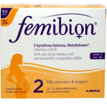 Femibion - Femibion 2 s vit. D3 bez jódu tbl.60 + tob.60