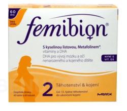 Femibion - Femibion 2 s vit. D3 bez jódu tbl.60 + tob.60