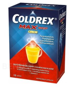 Coldrex - COLDREX MAXGRIP CITRON 1000MG/10MG/40MG perorální PLV SOL SCC 10