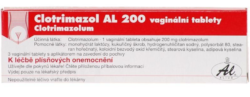 Clotrimazol - CLOTRIMAZOL AL 200 200MG vaginální TBL 3