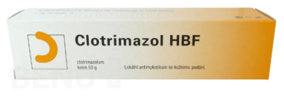 Clotrimazol - CLOTRIMAZOL HBF 10MG/G krém 1X50G