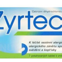 Zyrtec - ZYRTEC 10MG potahované tablety 7