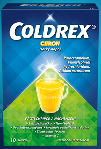 Coldrex - COLDREX HORKÝ NÁPOJ CITRON 750MG/10MG/60MG perorální PLV SOL SCC 10