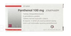 Panthenol - PANTHENOL 100 MG JENAPHARM 100MG neobalené tablety 20