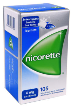 Nicorette - NICORETTE ICEMINT GUM 4MG léčivé žvýkací gumy 105