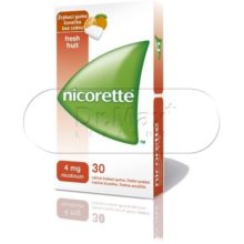 Nicorette FreshFruit Gum 4 mg léčivá žvýkací guma 30 žvýkaček