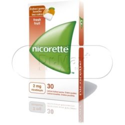 Nicorette FreshFruit Gum 2 mg léčivá žvýkací guma 30 žvýkaček