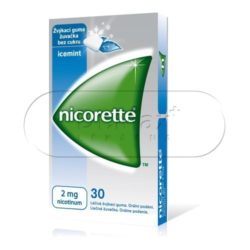 Nicorette Icemint Gum 2 mg léčivá žvýkací guma 30 žvýkaček