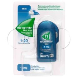 Nicorette Mint 4 mg 20 lisovaných pastilek