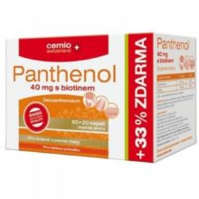 CEMIO Panthenol 40 mg s biotinem 60+20 kapslí ZDARMA