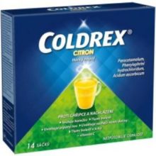 COLDREX Horký nápoj citron prášek pro roztok 14 sáčků