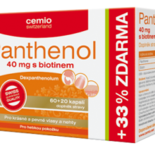 Cemio Panthenol 40 mg s biotinem orální tobolky 60 + 20