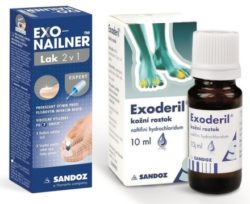 Exonailner Lak 2v1 5ml + Exoderil 10ml/100mg