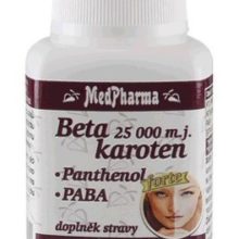 MedPharma Beta karoten 25 000 m.j. s Panthenolem + PABA