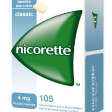 Nicorette Classic Gum 4 mg léčivá žvýkací guma 105