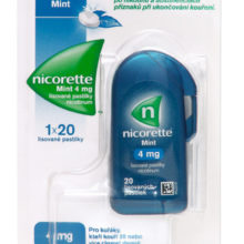 Nicorette Mint 4 mg lisované pastilky 20