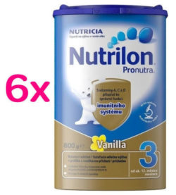 Nutrilon 3 Vanilka 800g SIXPACK