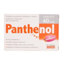 PANTHENOL tablety 40 mg 24 tablet