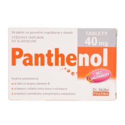 PANTHENOL tablety 40 mg 24 tablet