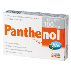 Panthenol tablety 100 mg tablety 24