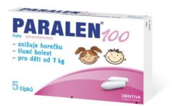 Paralen 100 čípek 5 x 100 mg