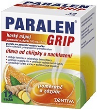 Paralen grip horký nápoj Pomeranč Zázvor 12 sáčků