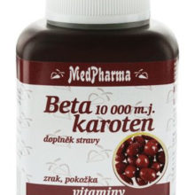 MedPharma Beta karoten 10.000 m.j.+ Panthenol + PABA tob.107
