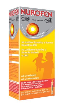 Nurofen Pro děti jahoda suspenze 200 ml