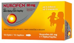 Nurofen Pro děti 60 mg 10 čípků