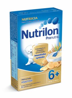 Nutrilon kaše Pronutra mléčná piškotová 6M 225g