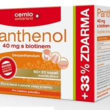 Cemio Panthenol 40mg s biotinem cps.60+20