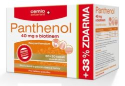 Cemio Panthenol 40mg s biotinem cps.60+20