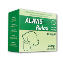 Alavis Relax pro psy a kočky 75 mg 40 kapslí